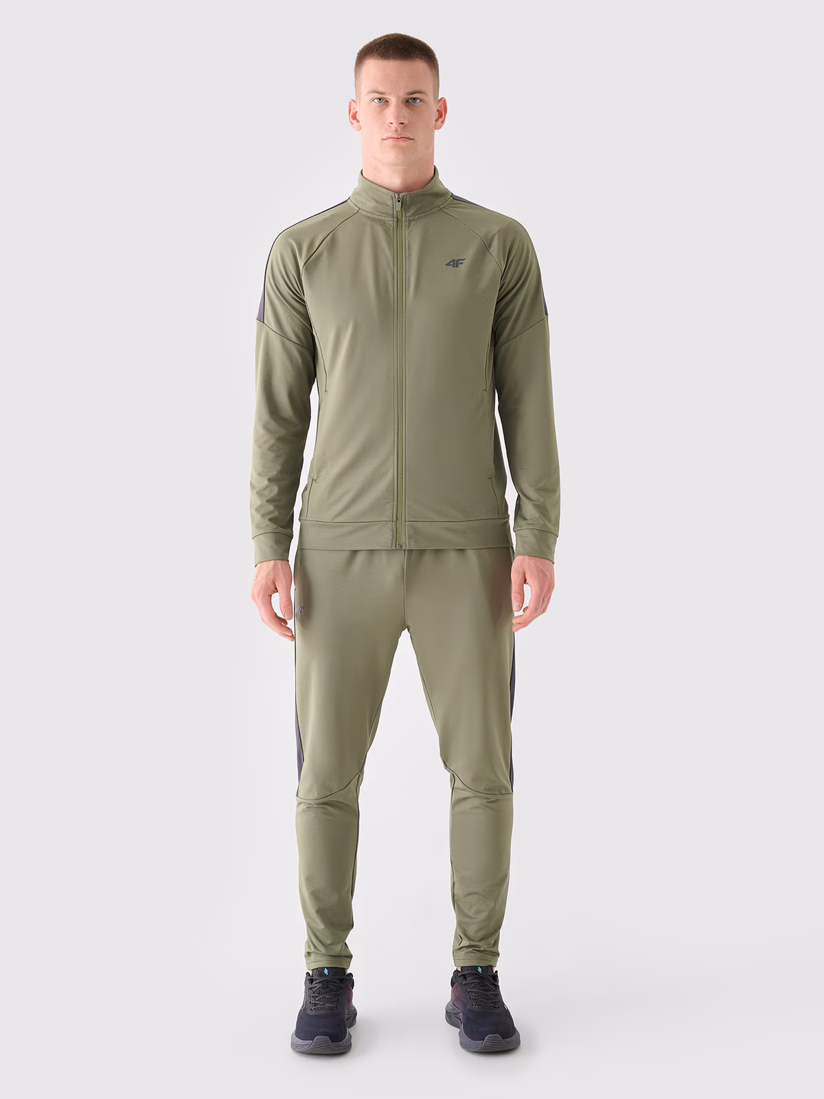 Spodnie treningowe szybkoschnące męskie - czerwone