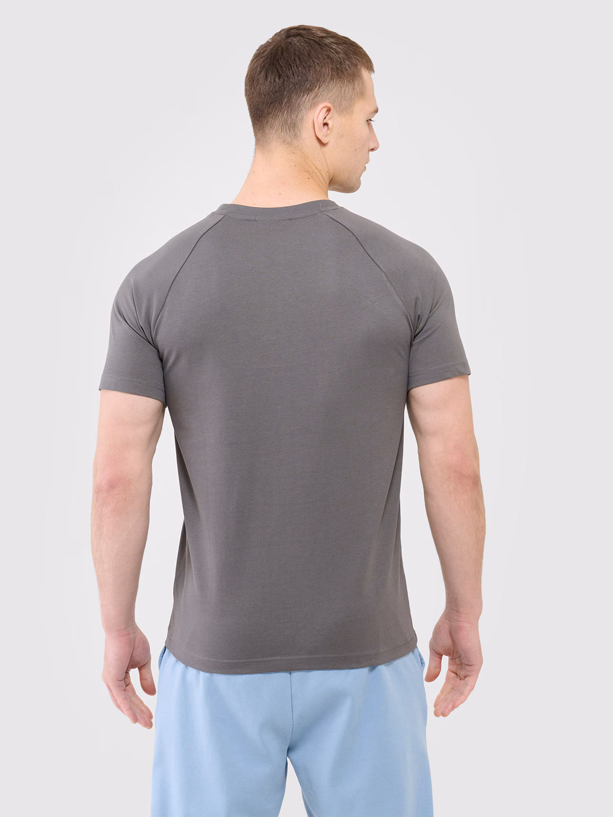 T-shirt regular męski Outhorn - beżowy