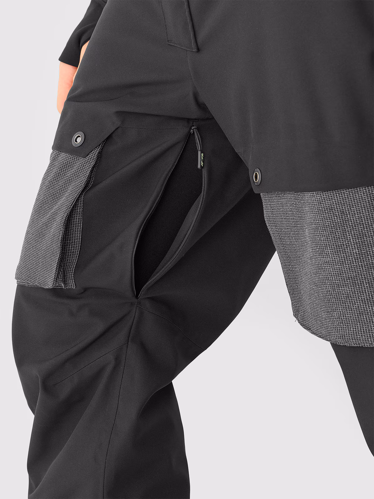 Spodnie snowboardowe membrana 10000 męskie - czarne