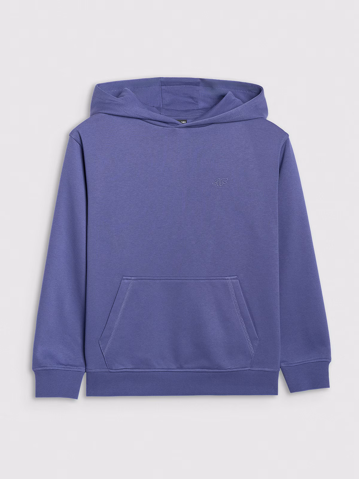 Bluza dresowa nierozpinana z kapturem chłopięca - niebieska