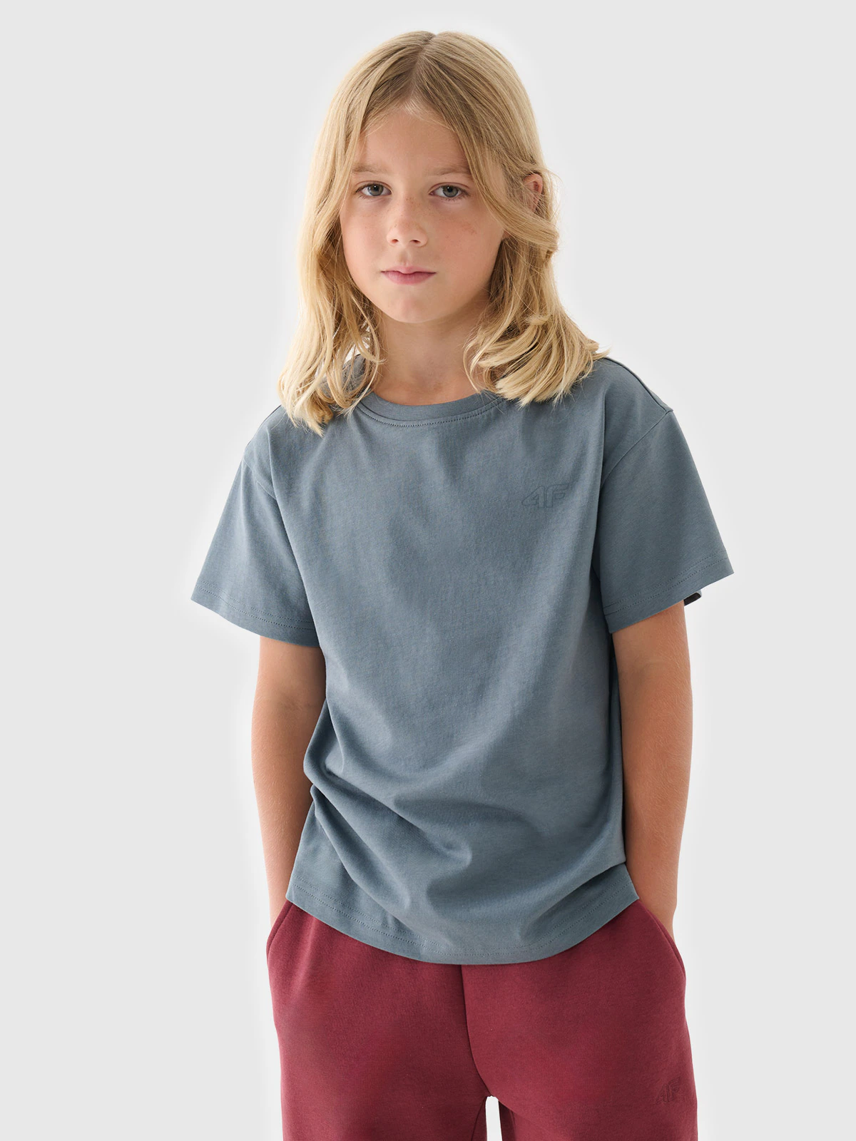 T-shirt gładki (2-pack) dziecięcy - multikolor