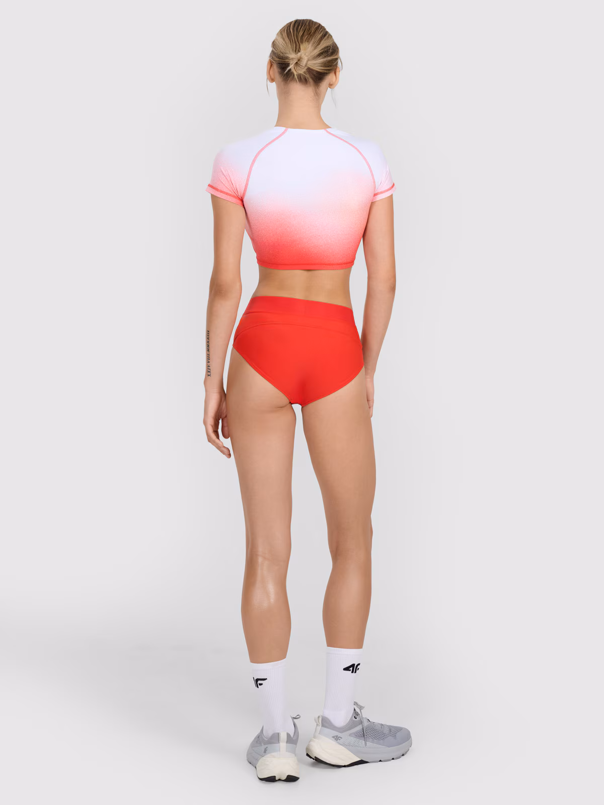 Crop top reprezentacji Polski replika damski 4F x PZLA - czerwony