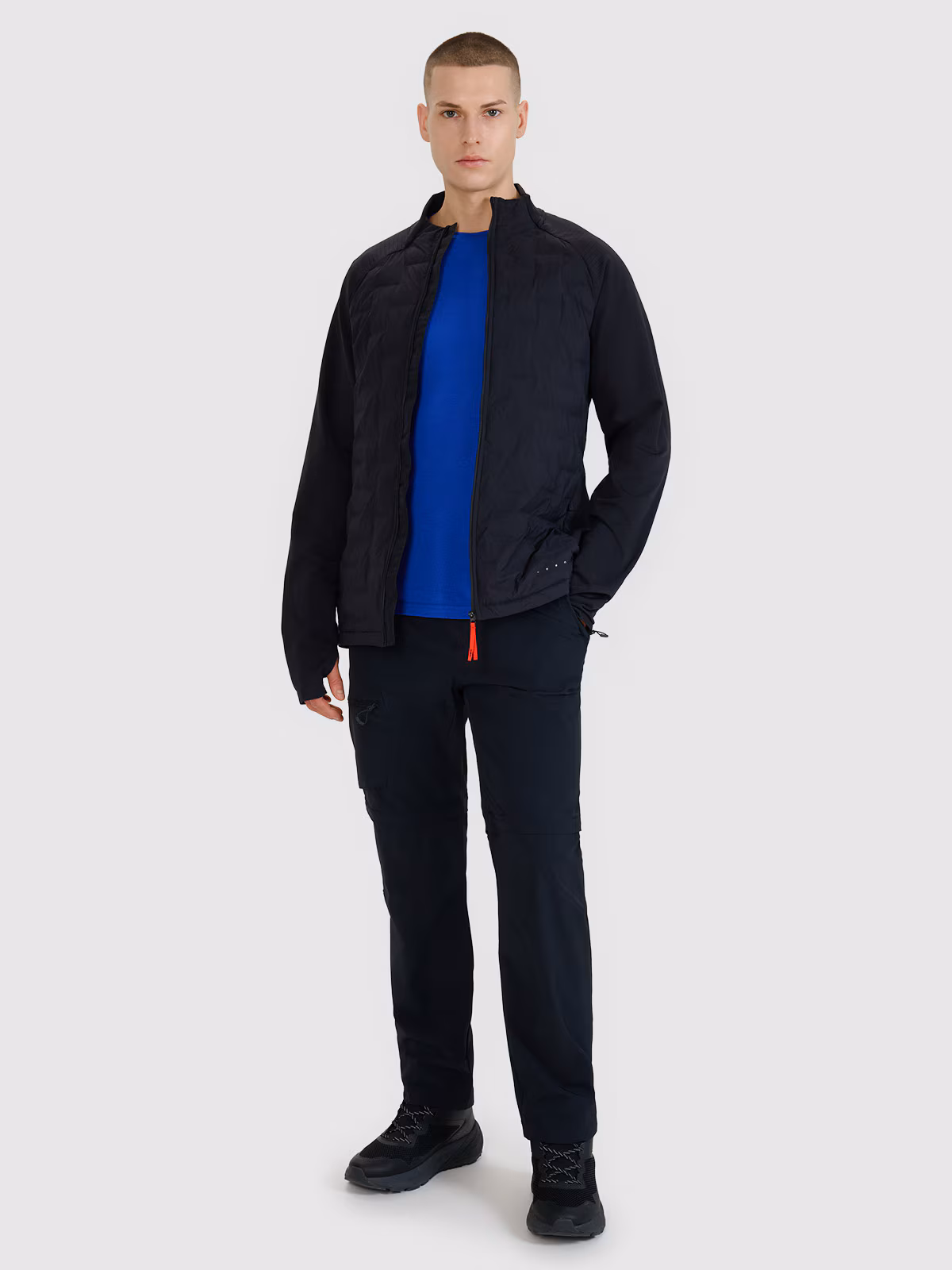 Kurtka trekkingowa z wypełnieniem Primaloft ThermoPlume męska - czarna