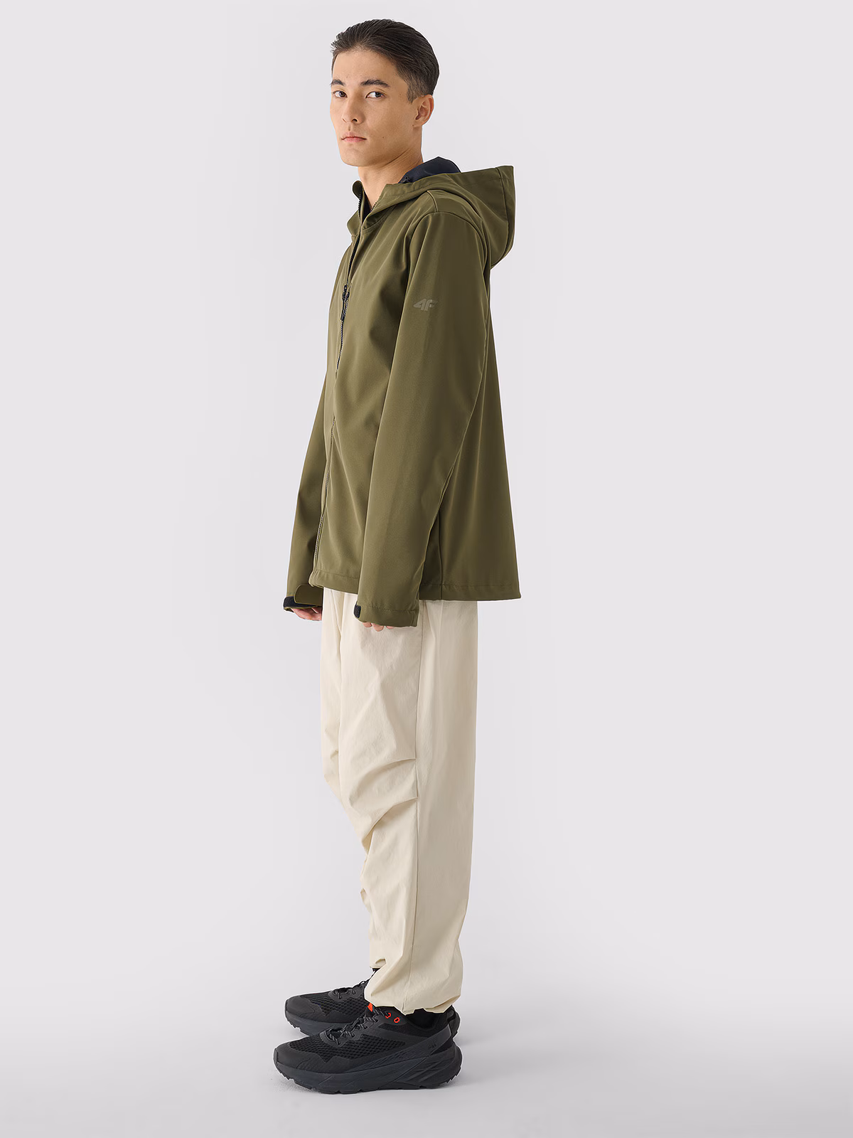 Kurtka softshell wiatroodporna membrana 8000 męska - niebieska