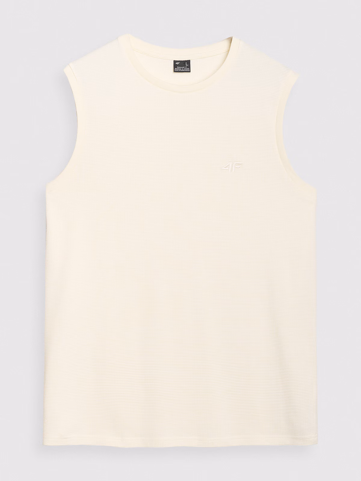 Tank top regular gładki męski - zielony