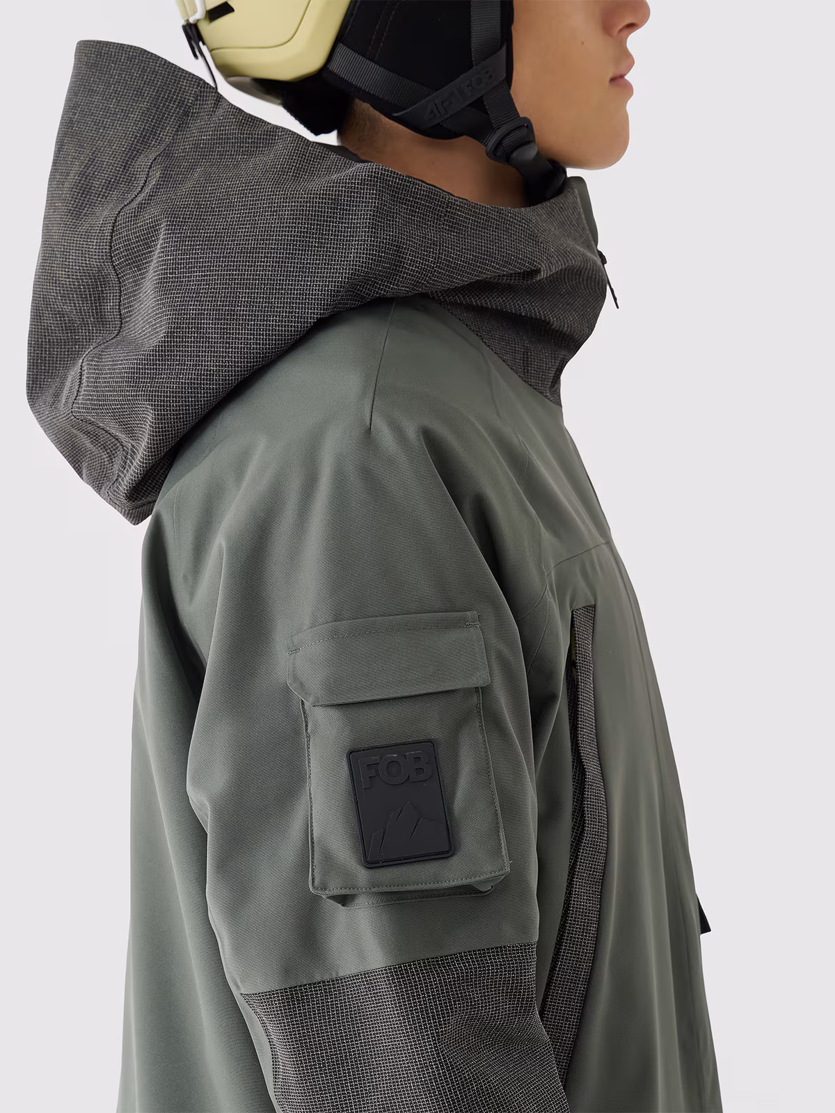 Kurtka snowboardowa membrana 10000 męska - biała