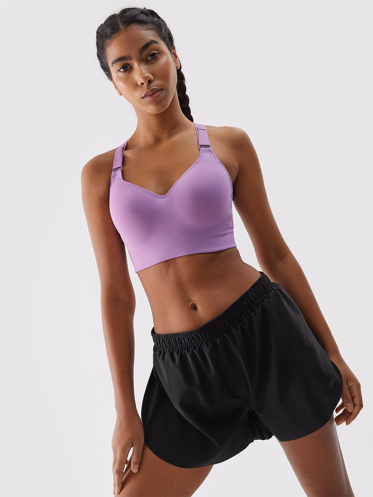 Spodenki do biegania szybkoschnące damskie - czarne