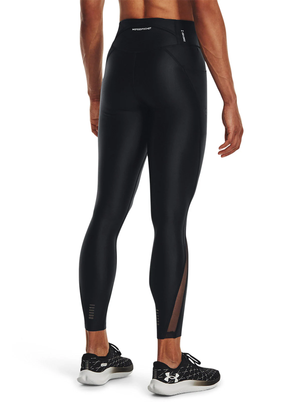 Legginsy do biegania damskie Under Armour FlyFast Elite IsoChill Ankle Tight - czarne