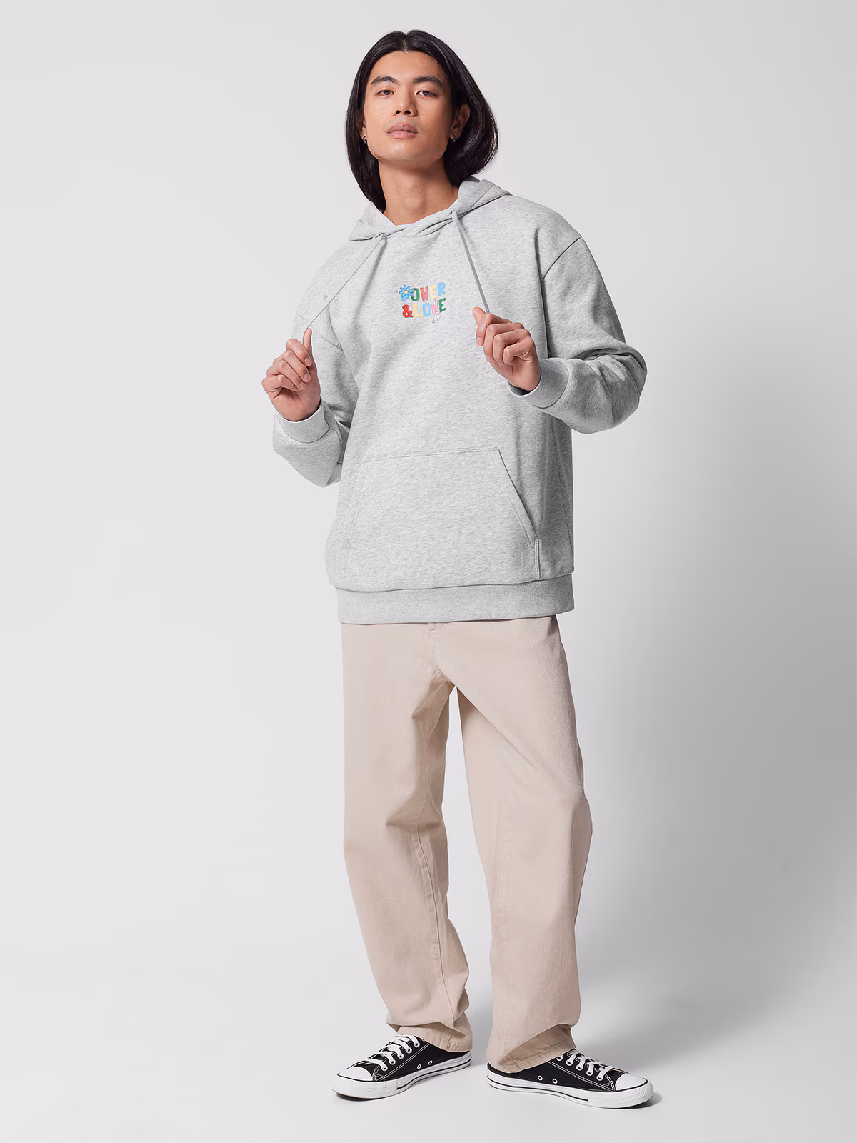 Bluza dresowa nierozpinana z kapturem męska Outhorn - szara