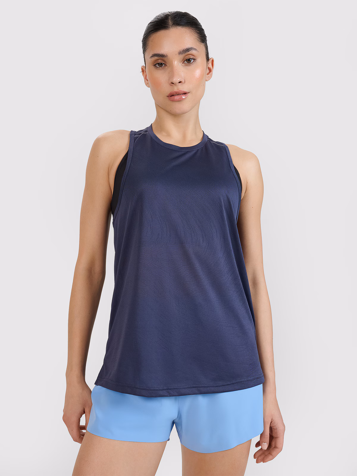 Top do biegania regular szybkoschnący damski - szary