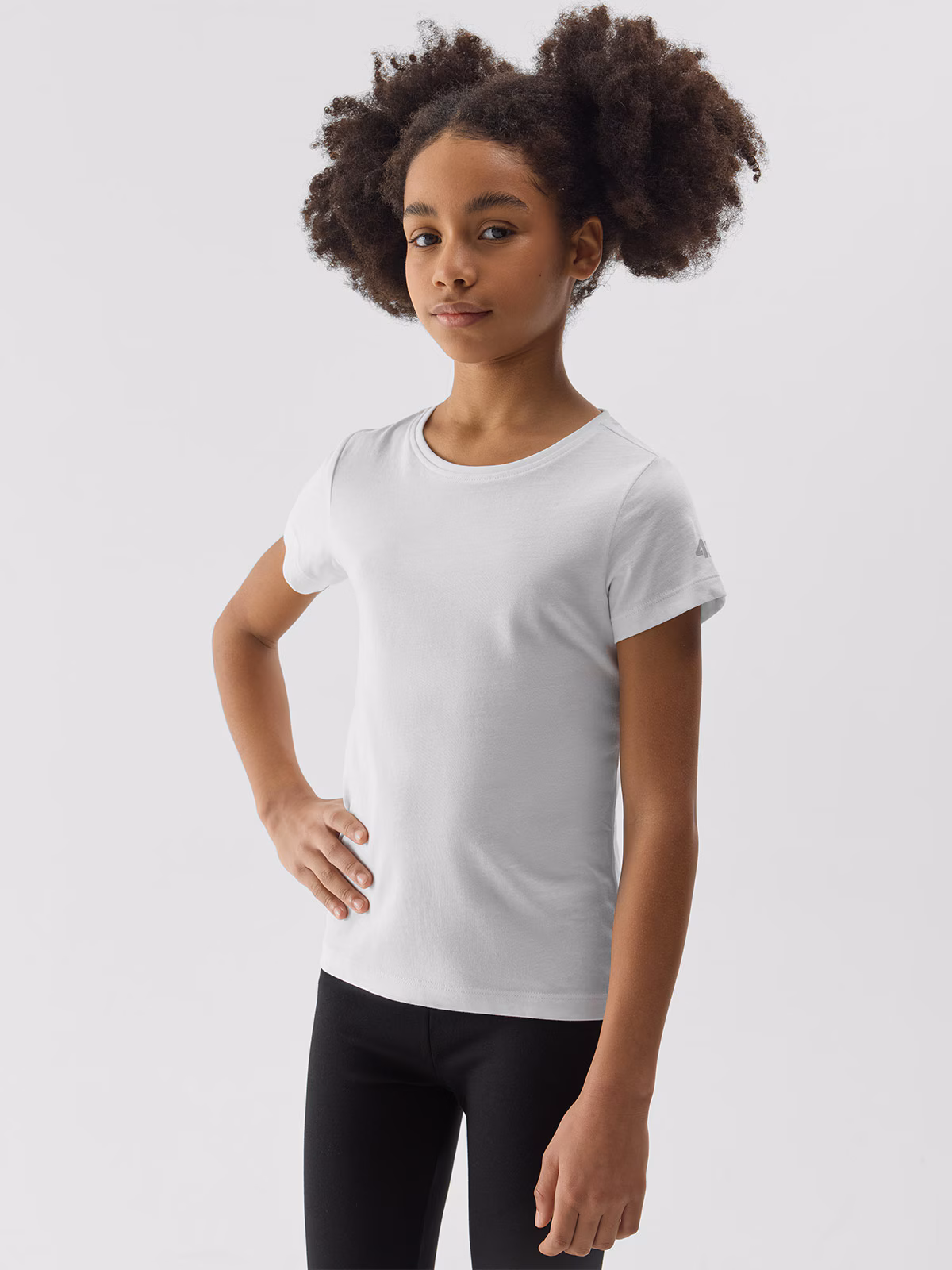 T-shirt gładki dziewczęcy