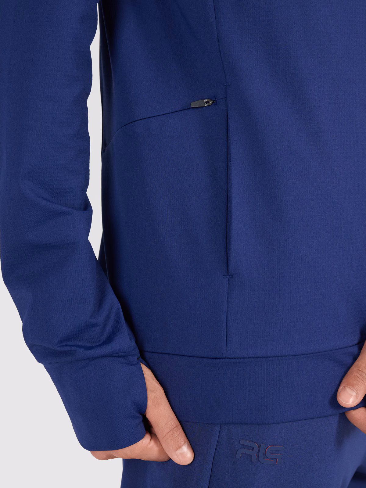 Bluza treningowa nierozpinana z kapturem męska 4F x Robert Lewandowski - granatowa