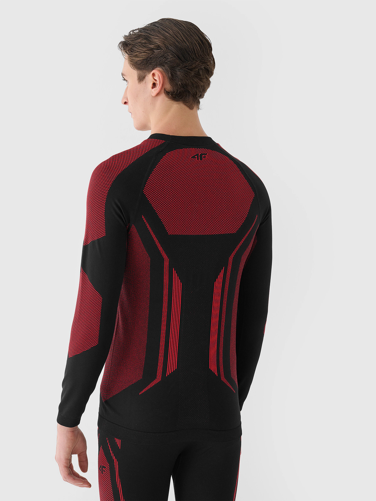 Bielizna termoaktywna bezszwowa (góra) męska - czerwona