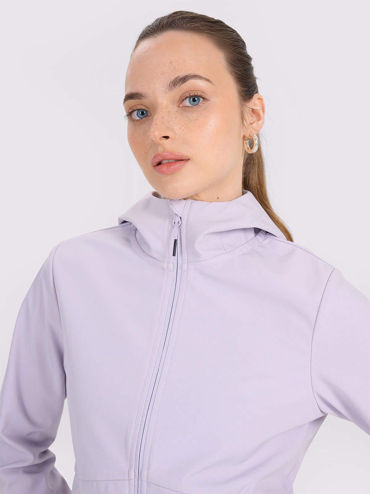 Kurtka softshell wiatroodporna membrana 5000 damska - czarna