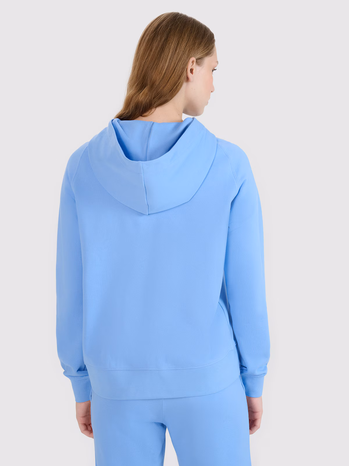 Bluza dresowa rozpinana z kapturem damska - granatowa