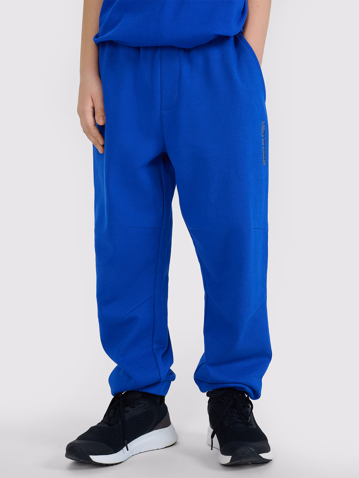 Spodnie dresowe joggery chłopięce - niebieskie