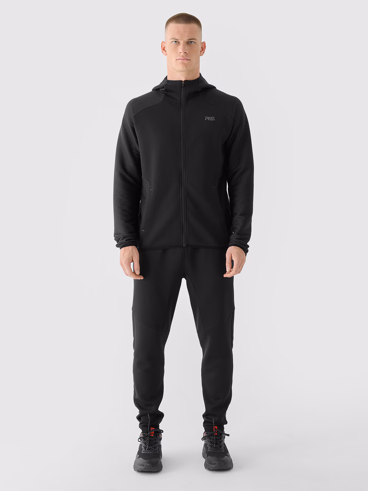 Bluza treningowa szybkoschnąca męska 4F x Robert Lewandowski - czarna