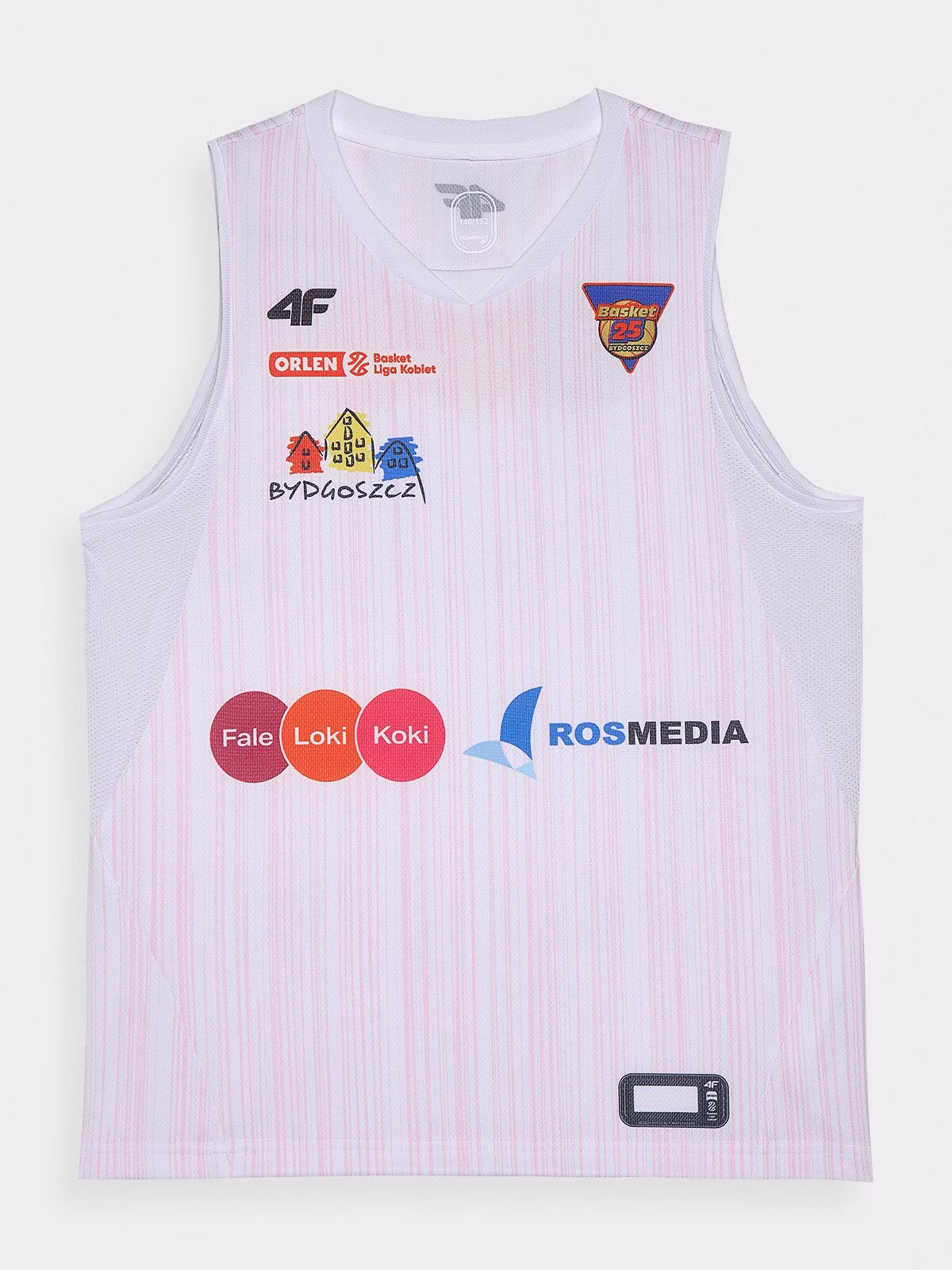 Tank top replika wyjazdowy z sezonu 2023/24 dziecięcy 4F x KS25 Basket Bydgoszcz - multikolor