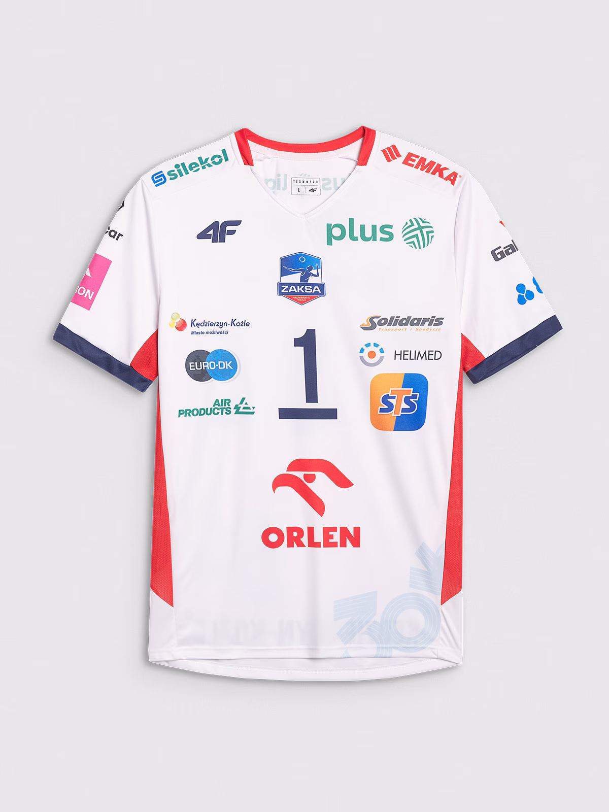 Koszulka meczowa replika domowa z sezonu 2024/25 męska 4F x Zaksa Kędzierzyn Koźle - Kurek - multikolor