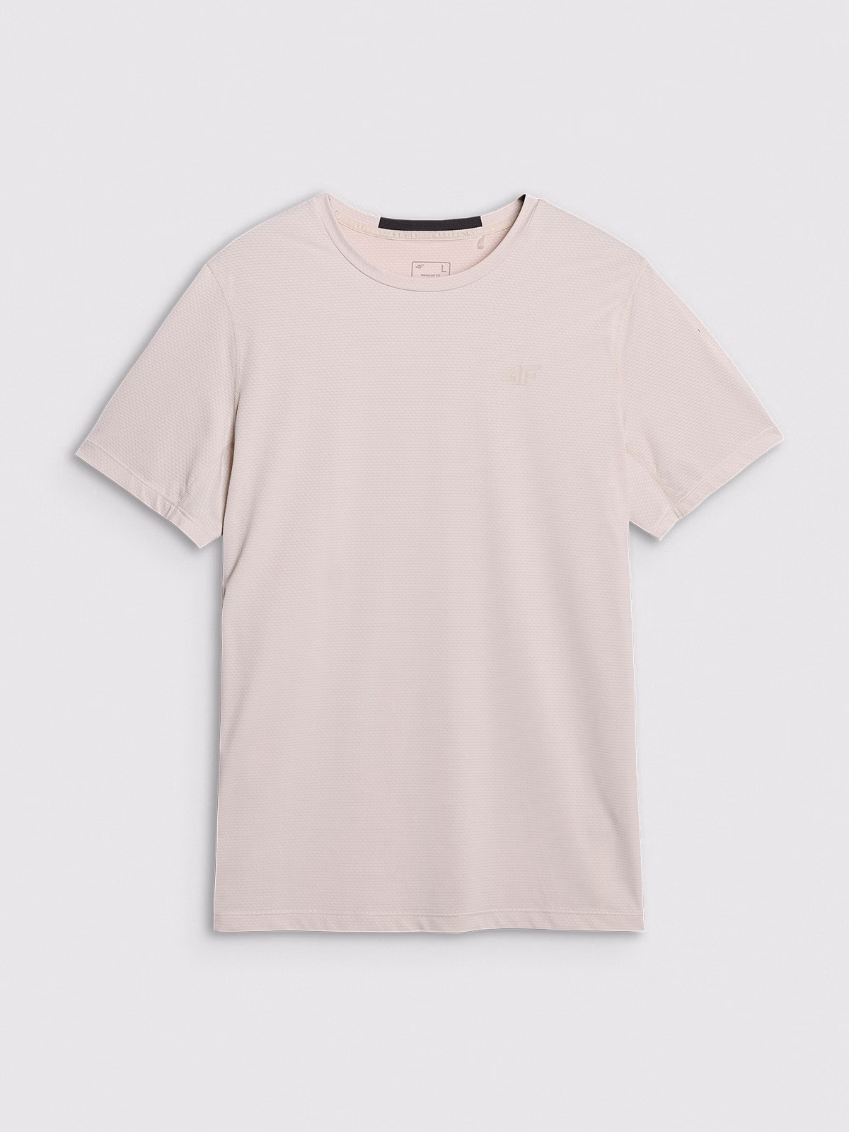 Koszulka treningowa regular szybkoschnąca męska - khaki