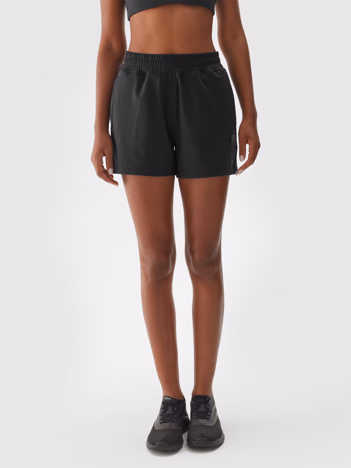 Spodenki treningowe szybkoschnące damskie - fioletowe