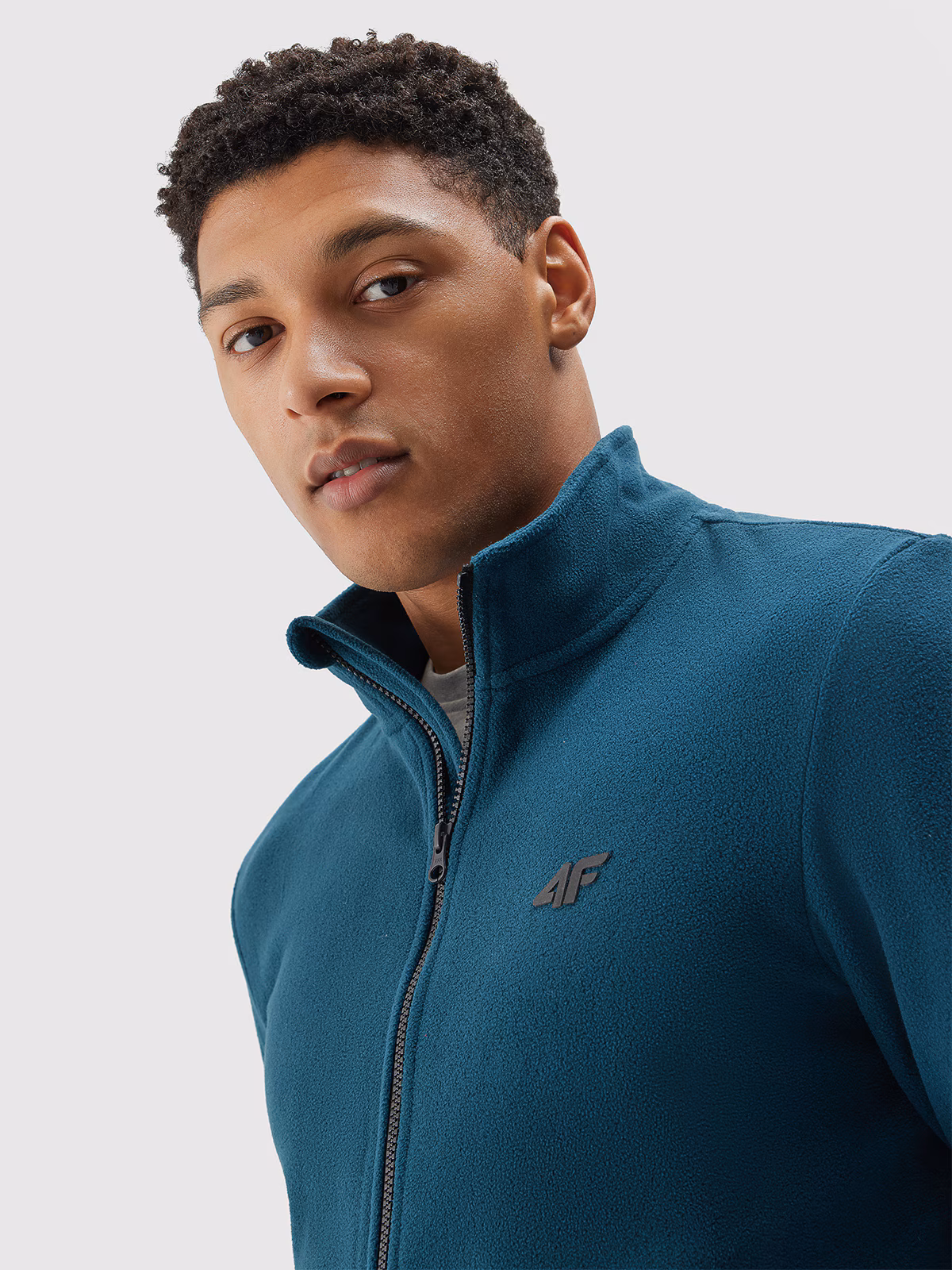 Polar ze stójką regular męski - turkusowy