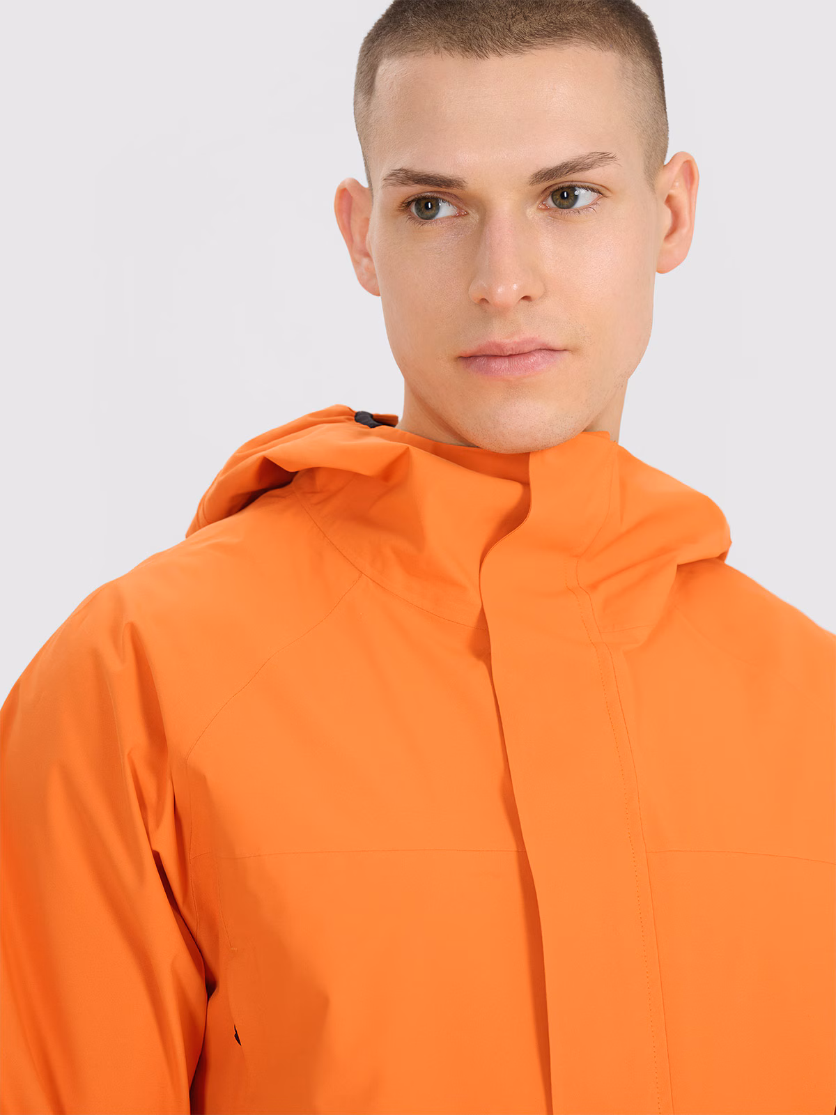 Kurtka trekkingowa membrana 15000 męska - pomarańczowa