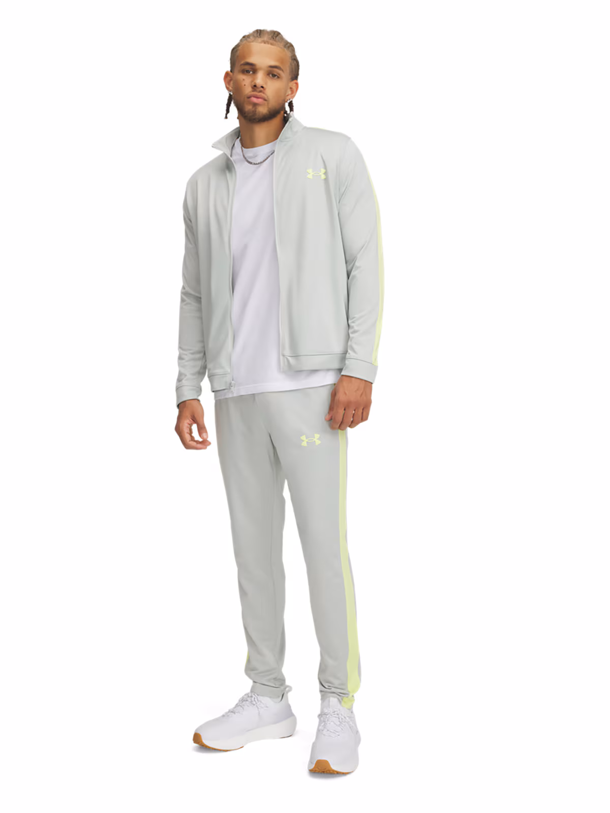 Komplet dresowy męski Under Armour UA Knit Track Suit - zielony