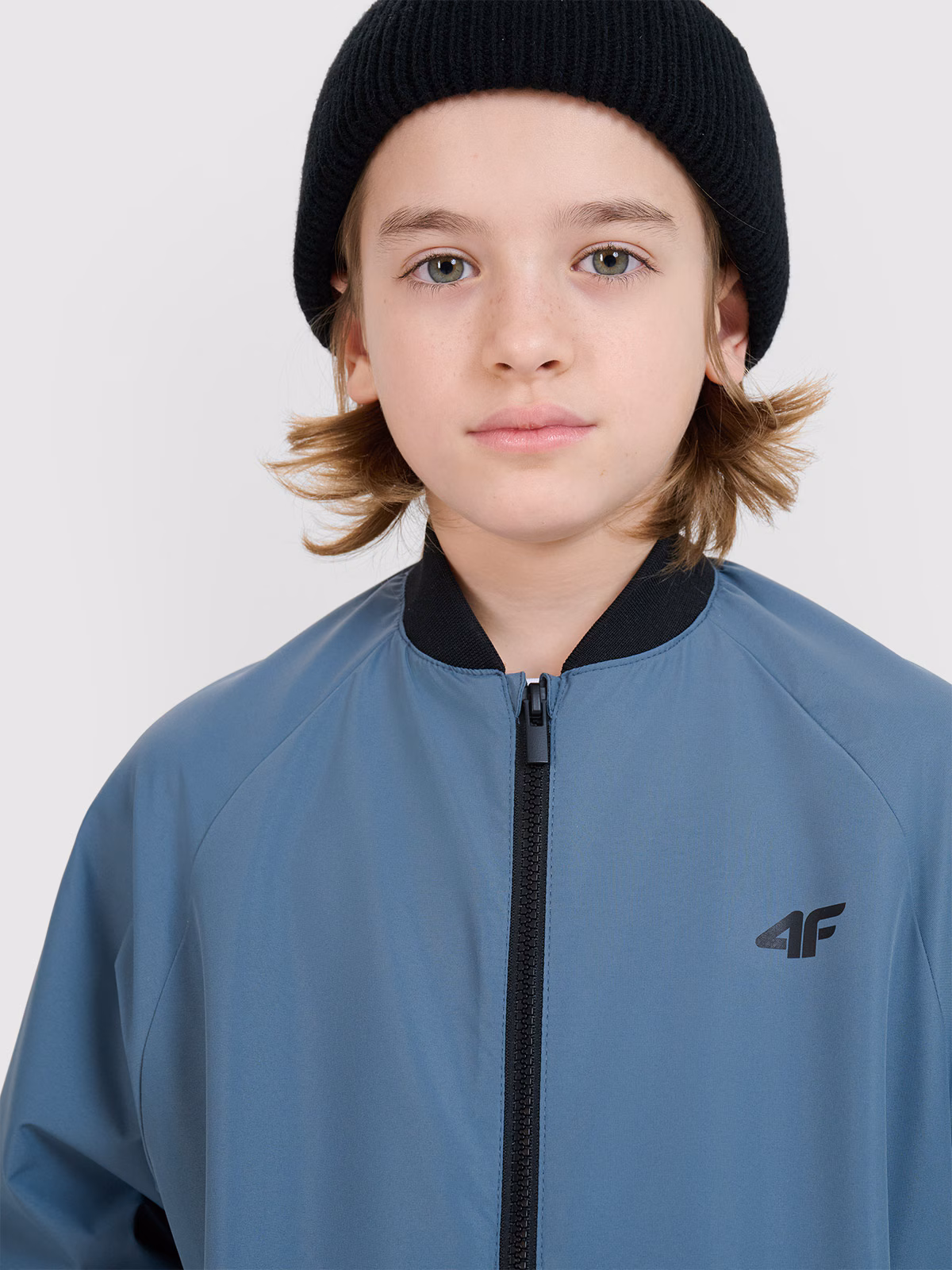 Kurtka przejściowa bomberka chłopięca - czarna