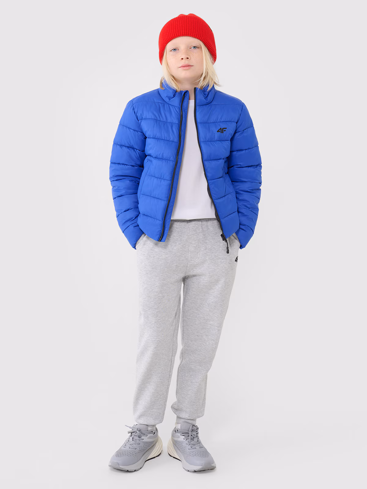 Kurtka puchowa z wypełnieniem syntetycznym chłopięca - zielona