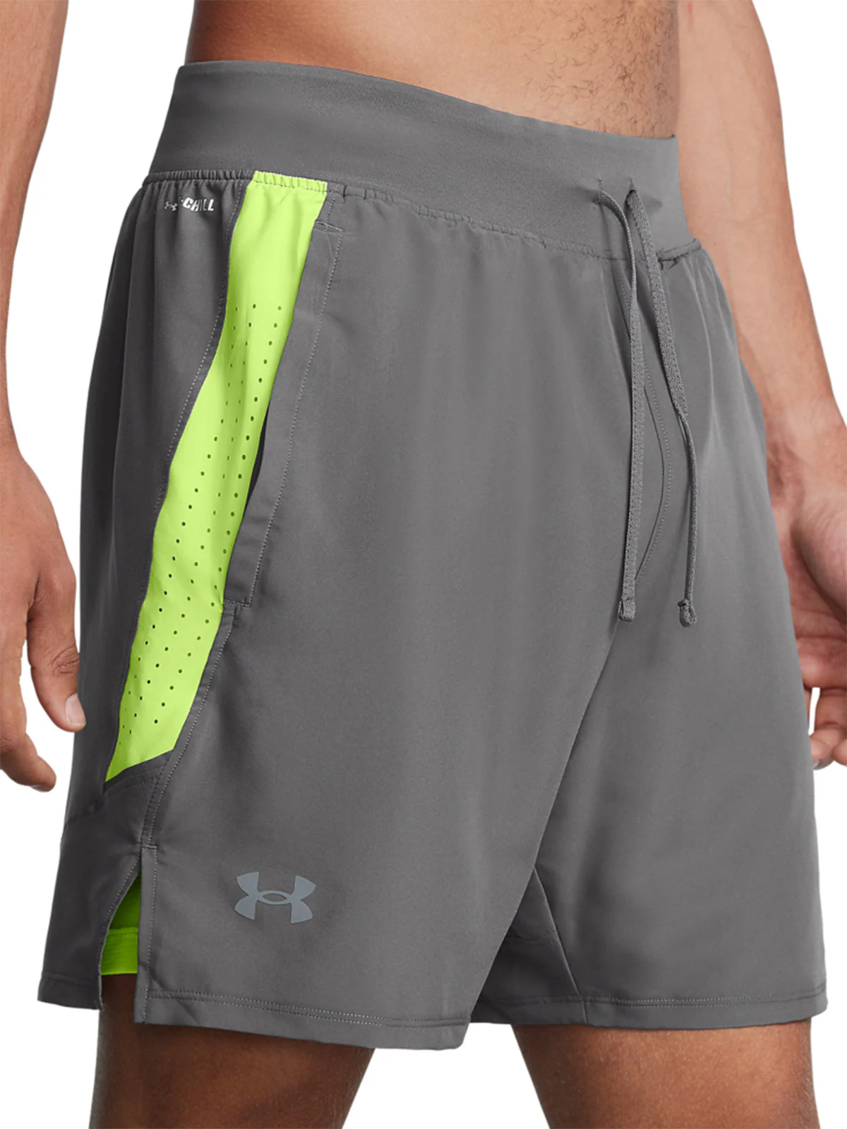 Spodenki do biegania męskie  Under Armour UA Launch Pro 2n1 7'' Shorts - szare