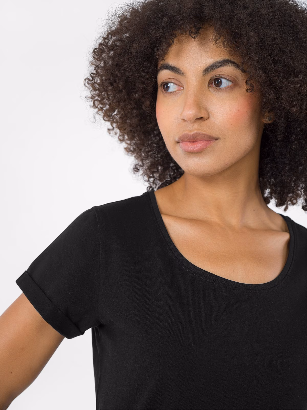 T-shirt regular gładki damski