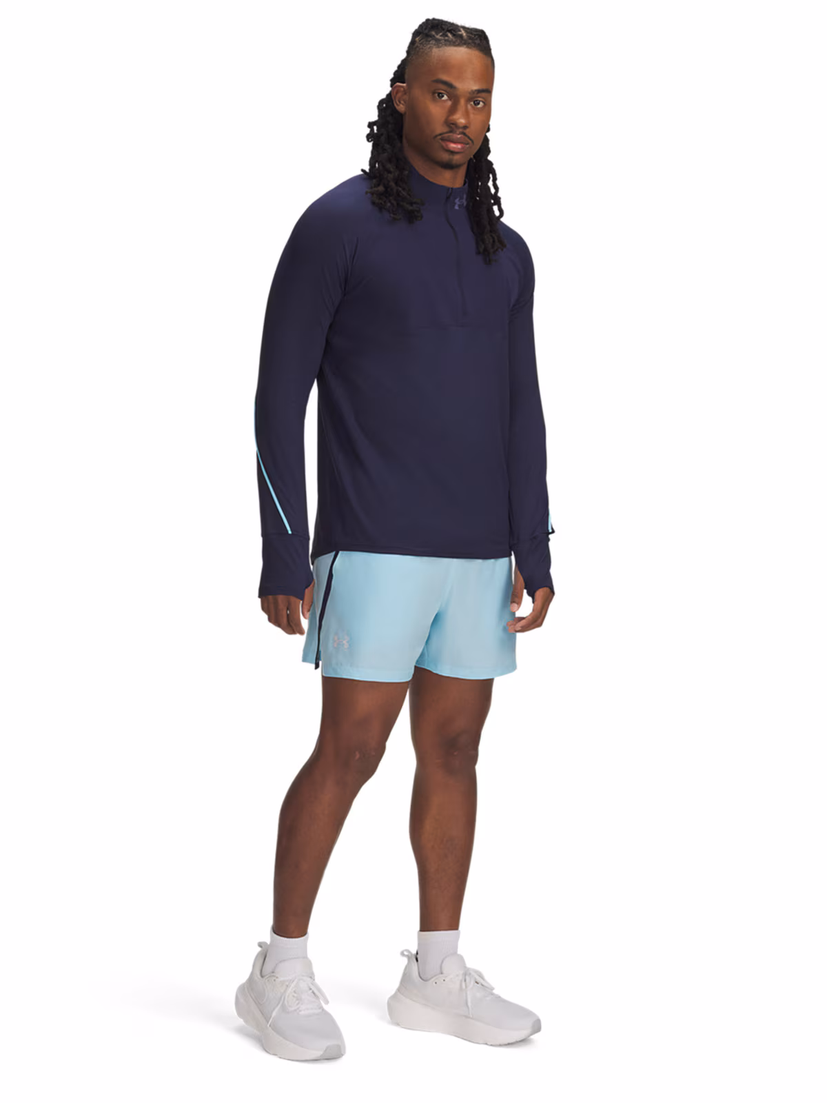 Spodenki do biegania męskie Under Armour UA Launch 5'' Shorts - zielone