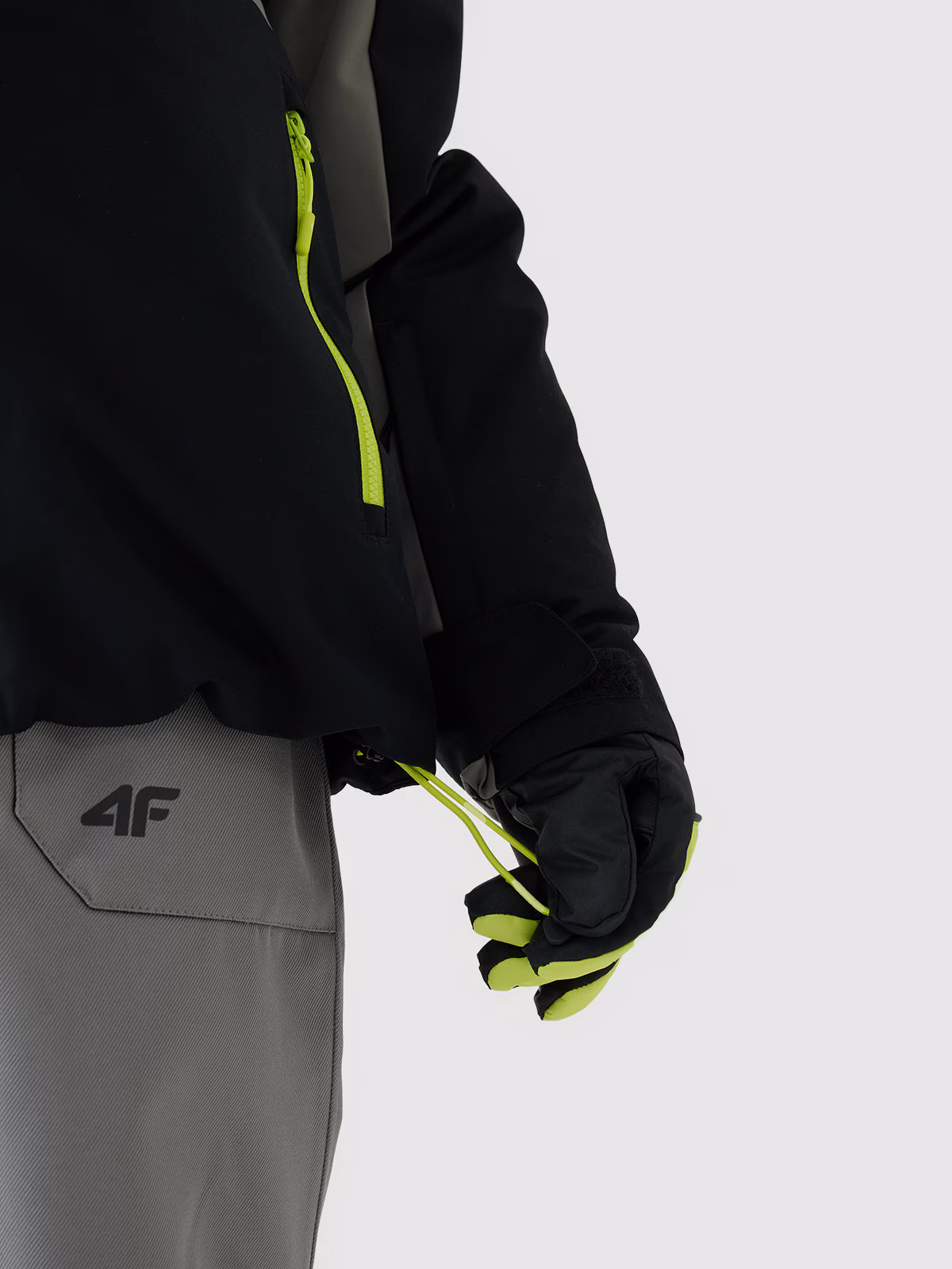 Kurtka narciarska membrana 8000 chłopięca - czarna