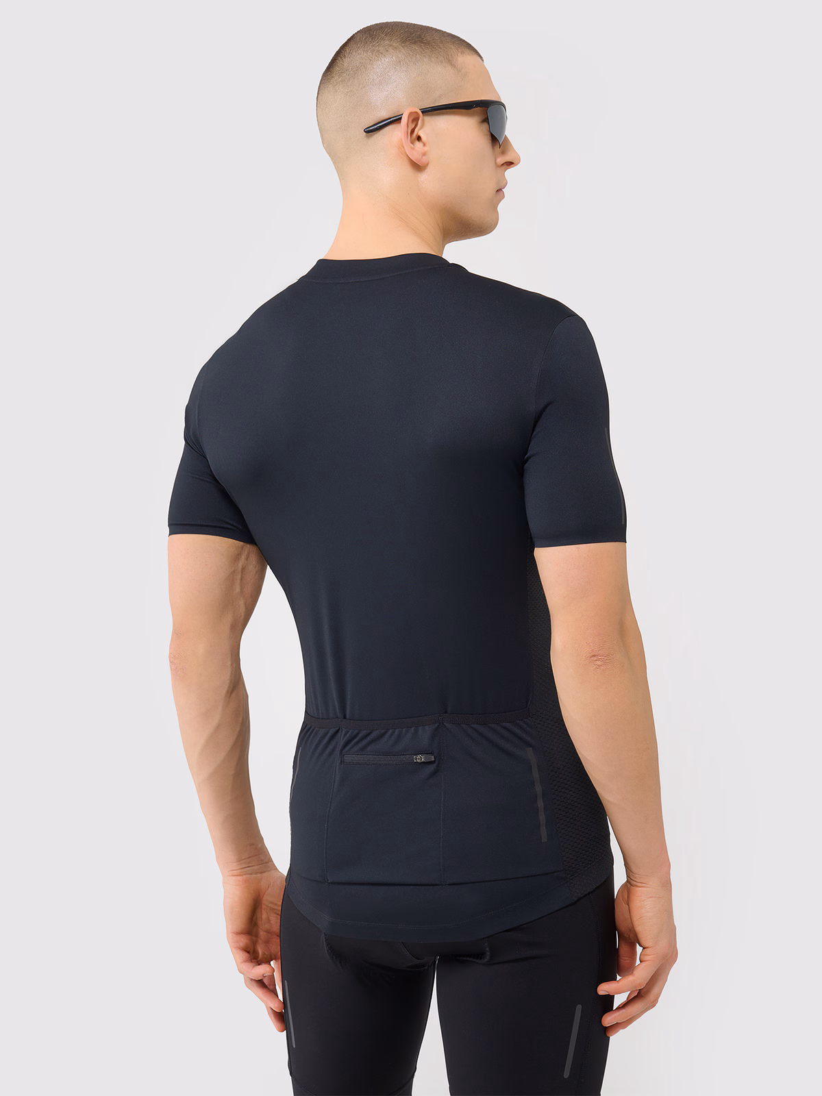 Koszulka rowerowa rozpinana męska - pomarańczowa