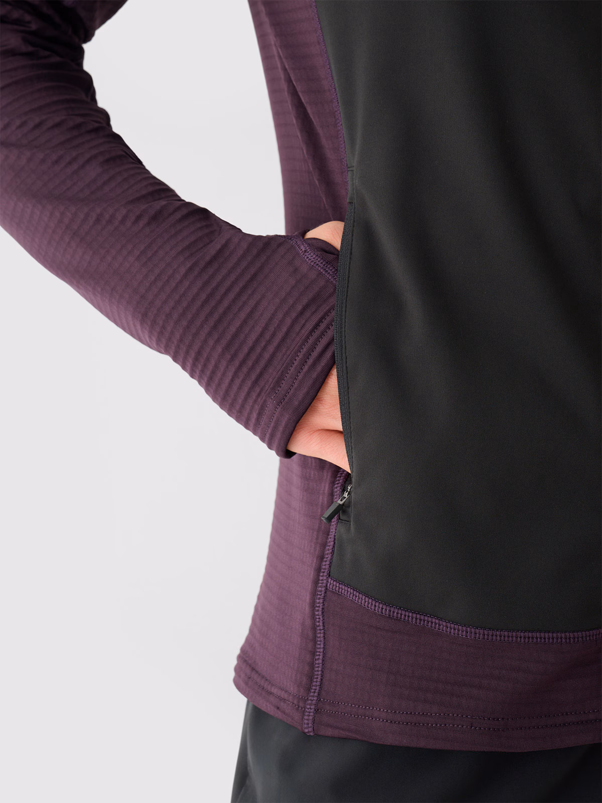Bluza do biegania szybkoschnąca męska - fioletowa