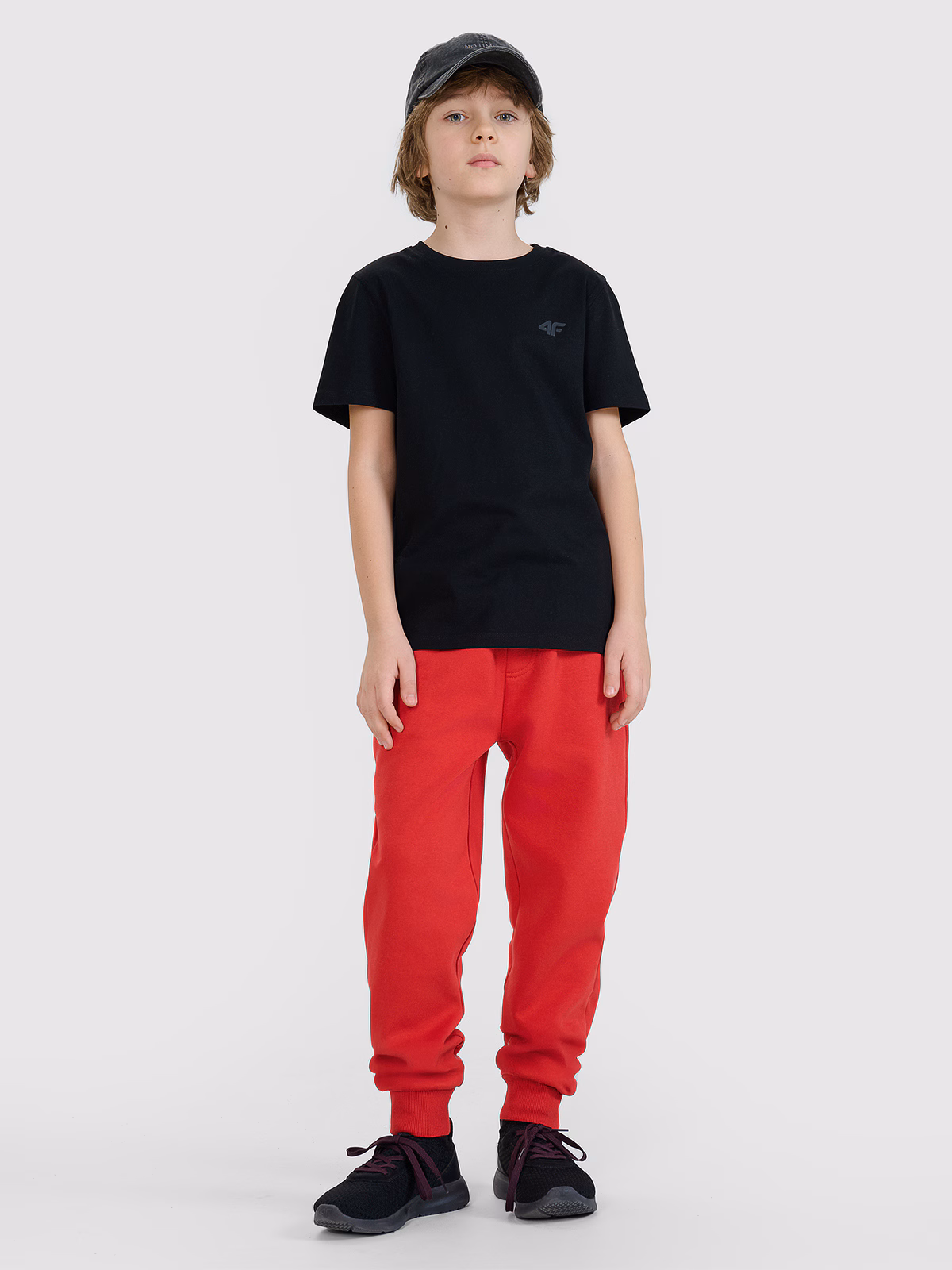 Spodnie dresowe joggery chłopięce - czarne