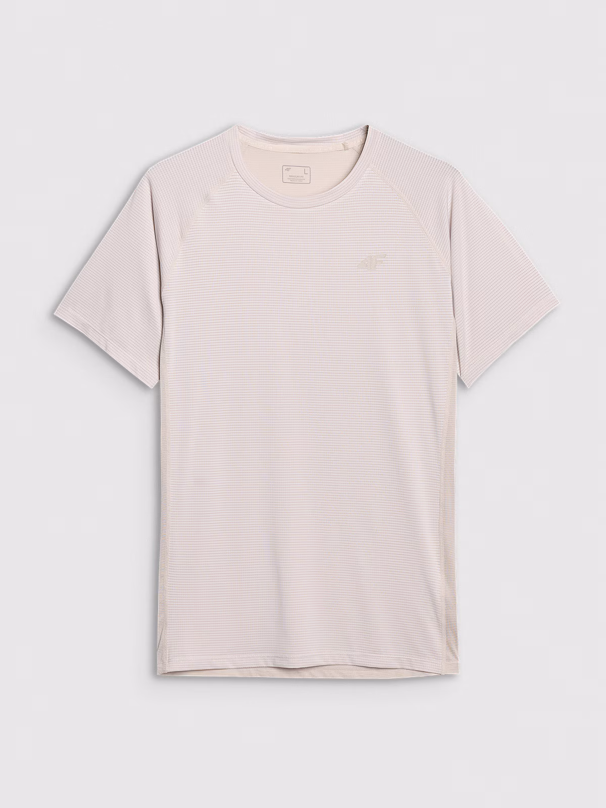 Koszulka treningowa szybkoschnąca męska - beżowa