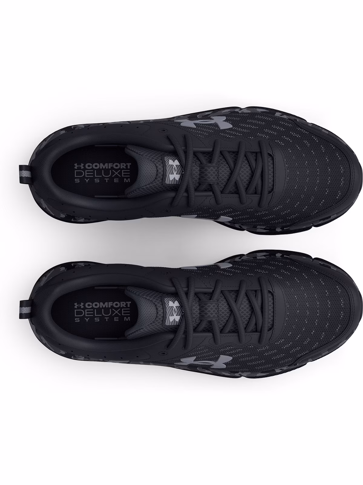 Buty do biegania damskie Under Armour UA Charged Assert 10 Camo - czarne