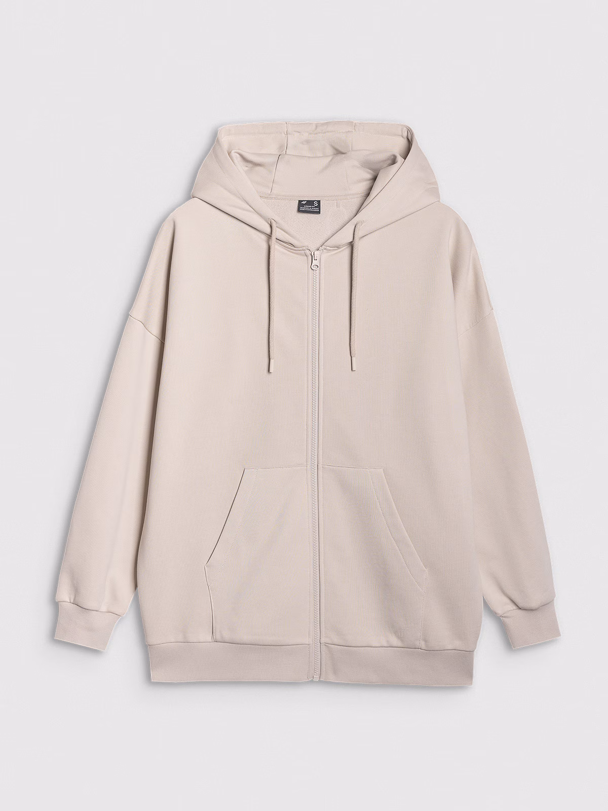 Bluza dresowa rozpinana z kapturem damska - czarna