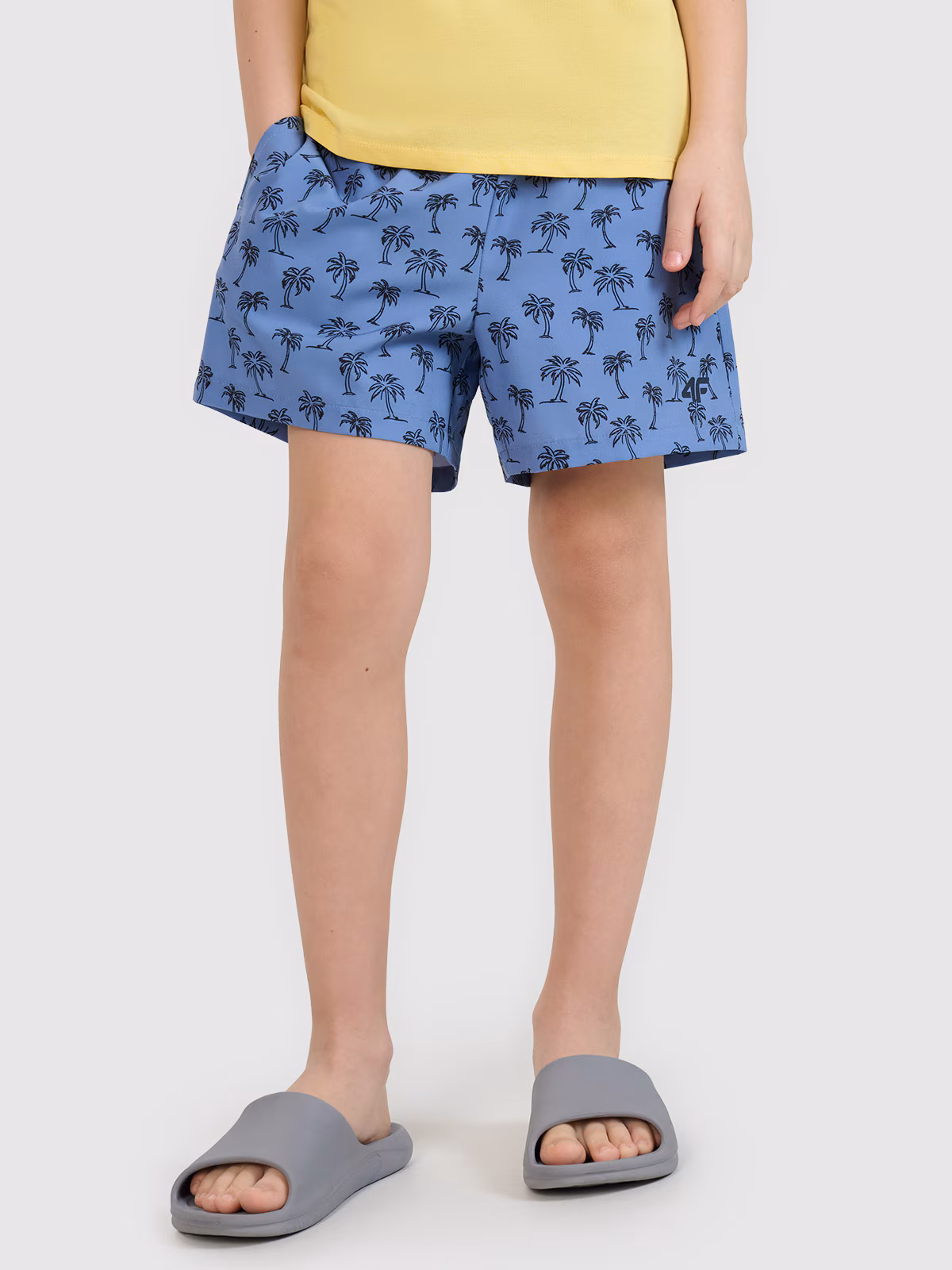 Spodenki plażowe boardshorty chłopięce - granatowe