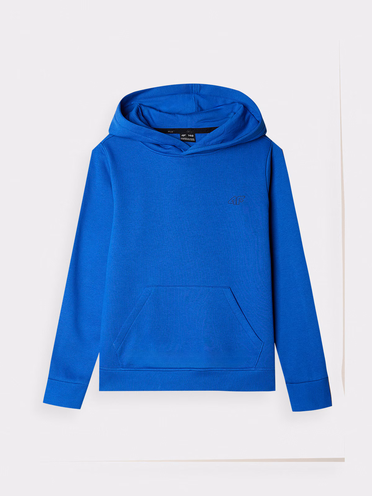 Bluza dresowa nierozpinana z kapturem chłopięca - niebieska
