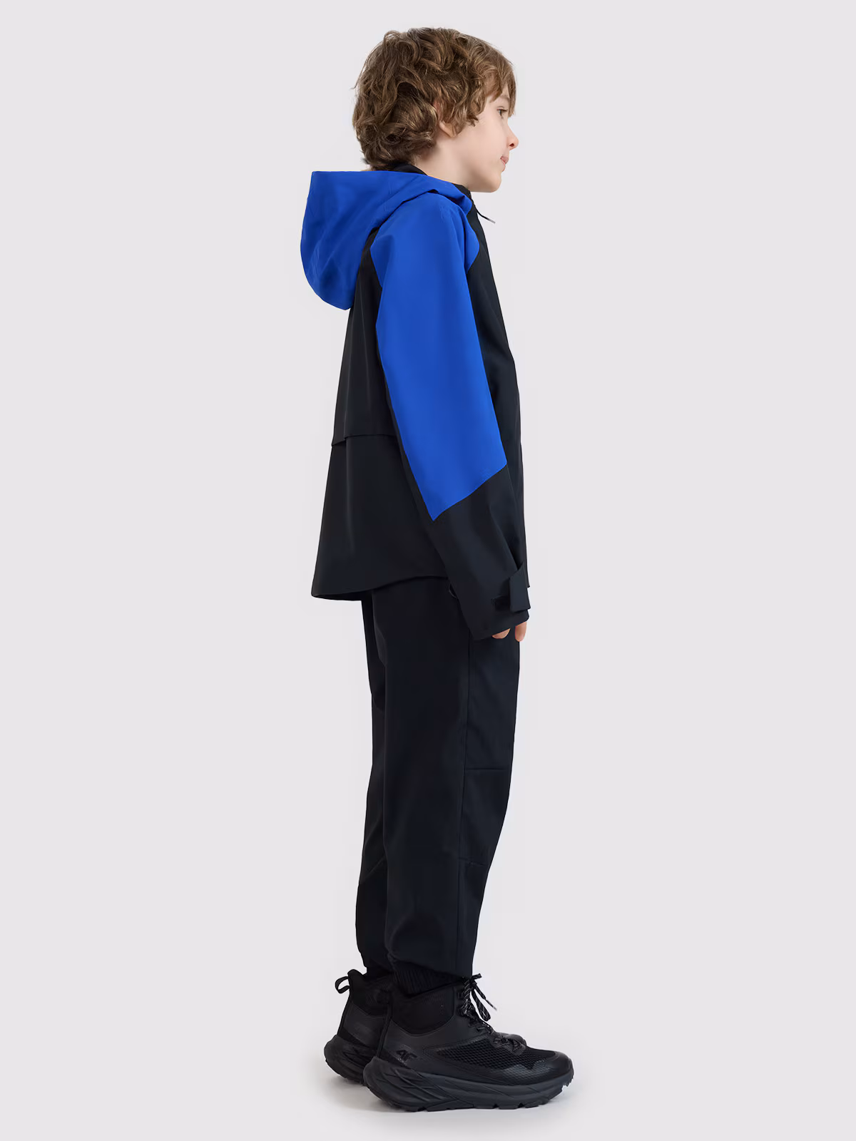 Kurtka trekkingowa membrana 5000 chłopięca - niebieska