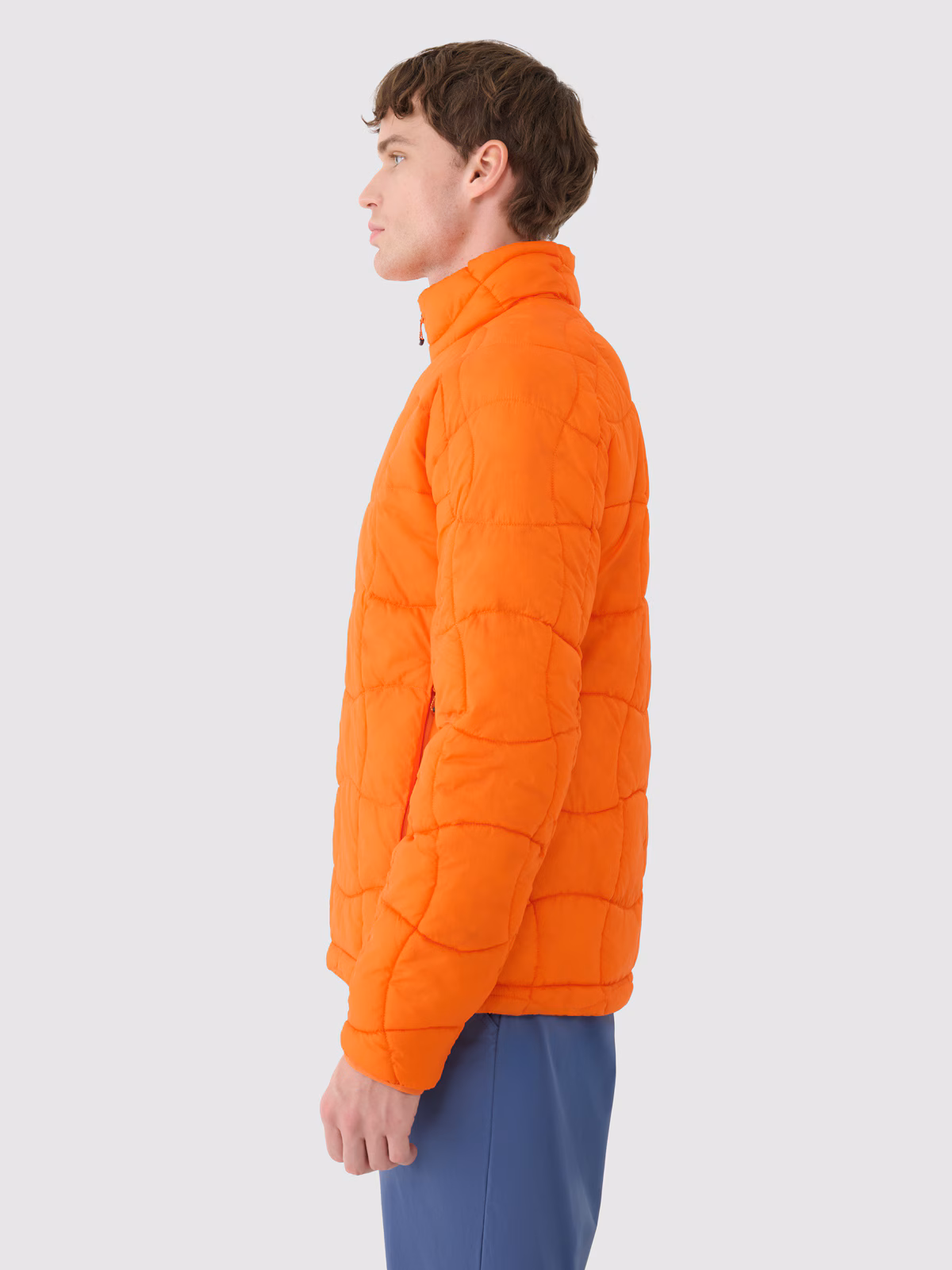 Kurtka puchowa trekkingowa z wypełnieniem Primaloft Silver męska - niebieska