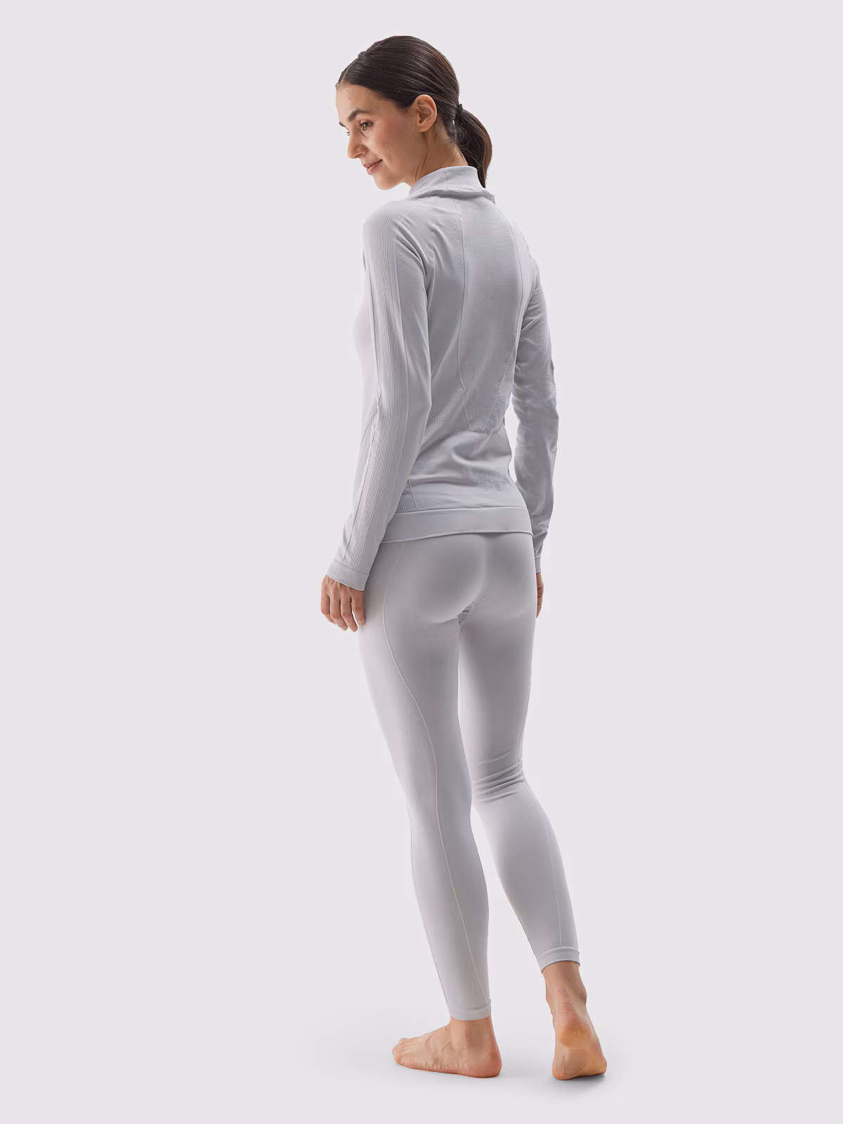 Bielizna termoaktywna bezszwowa (dół) damska - szara