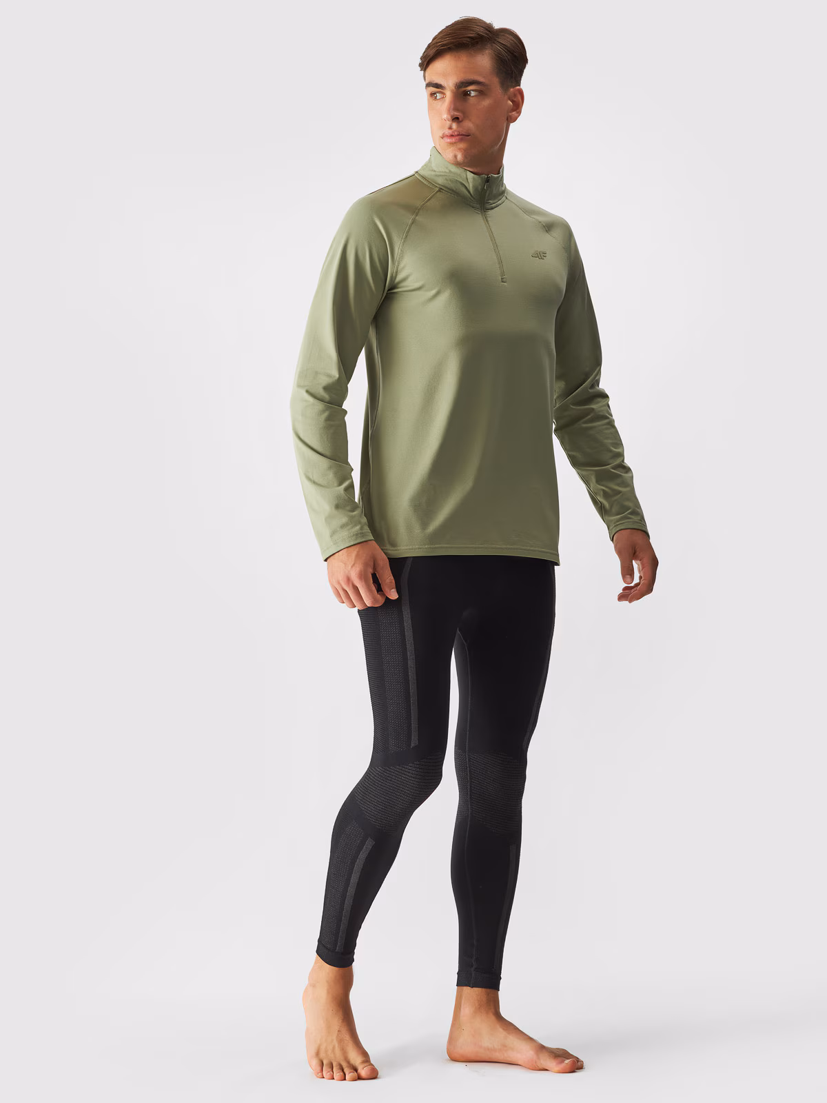 Bielizna termiczna drapana (góra) męska - czarna