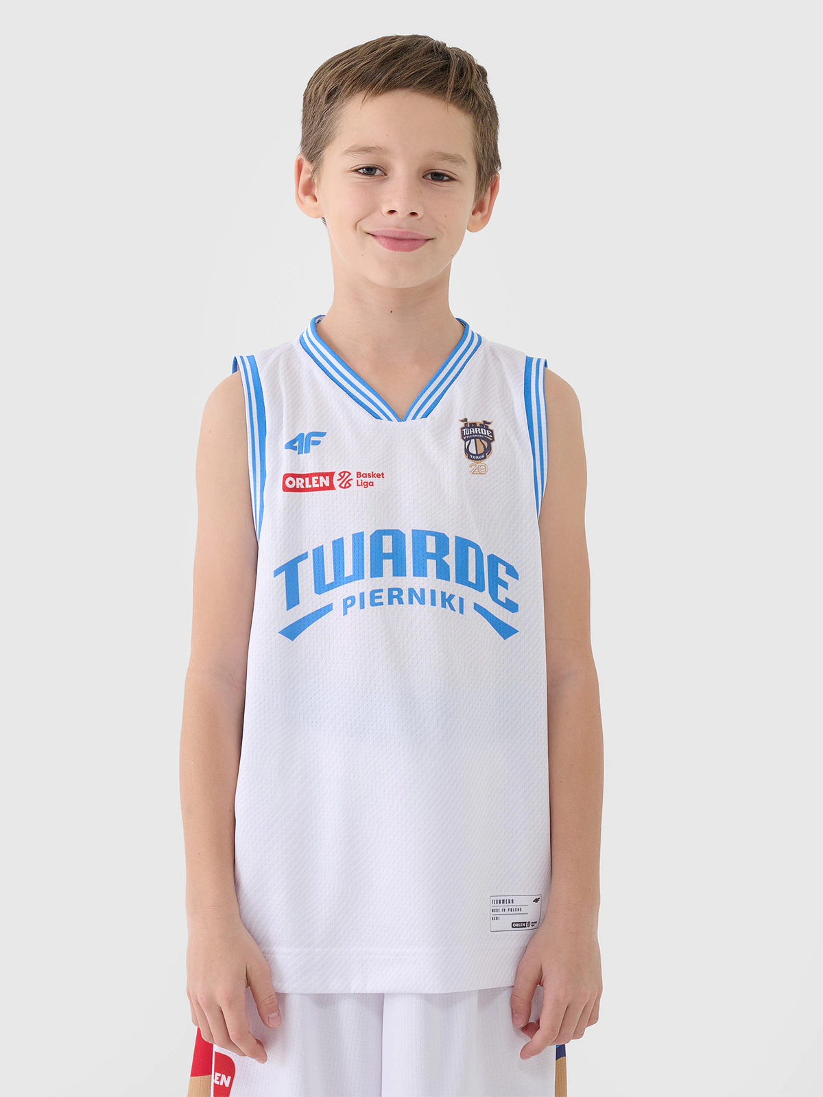 Koszulka meczowa replika domowa z sezonu 2024/25 dziecięca 4F x PLK - Twarde Pierniki Toruń - multikolor