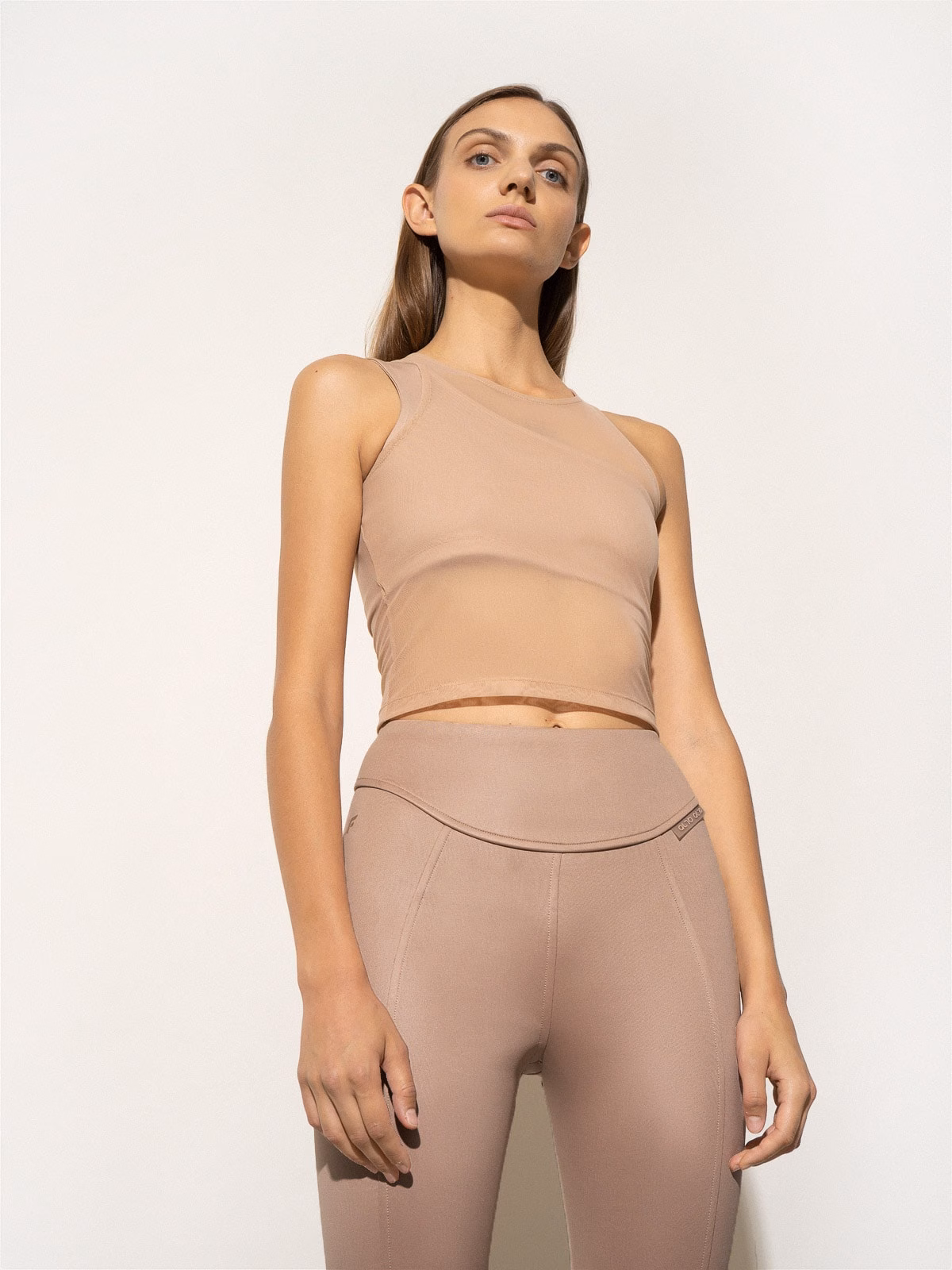 Top z łączonych materiałów 4F x Anna Lewandowska