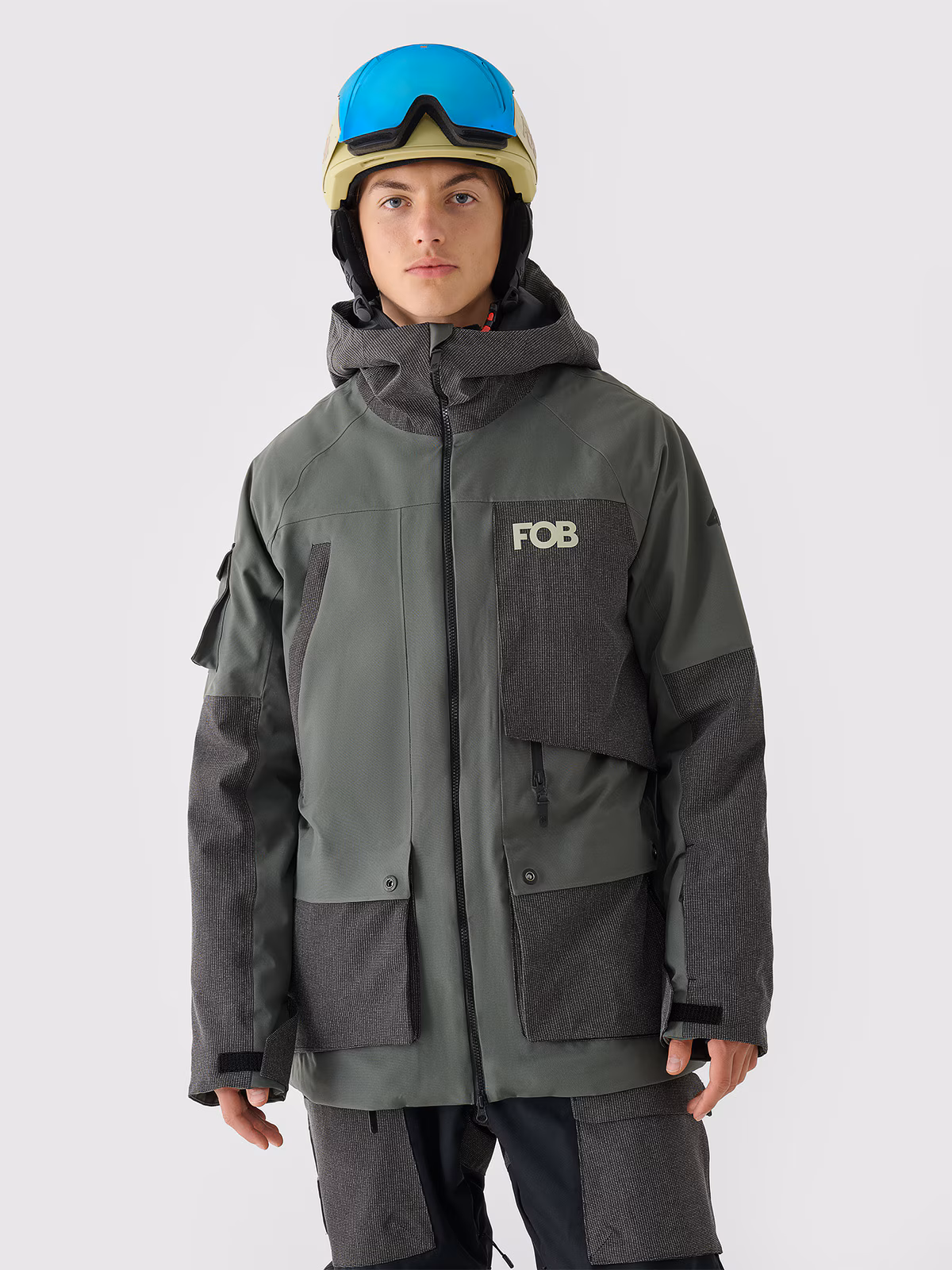 Kurtka snowboardowa membrana 10000 męska - biała