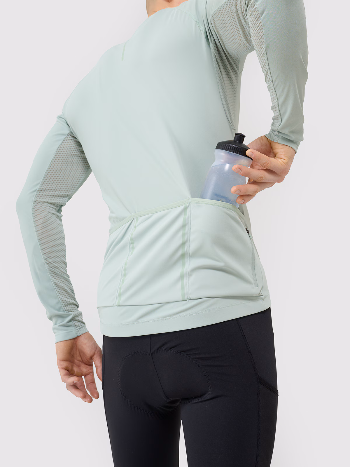 Longsleeve rowerowy szybkoschnący męski - turkusowy